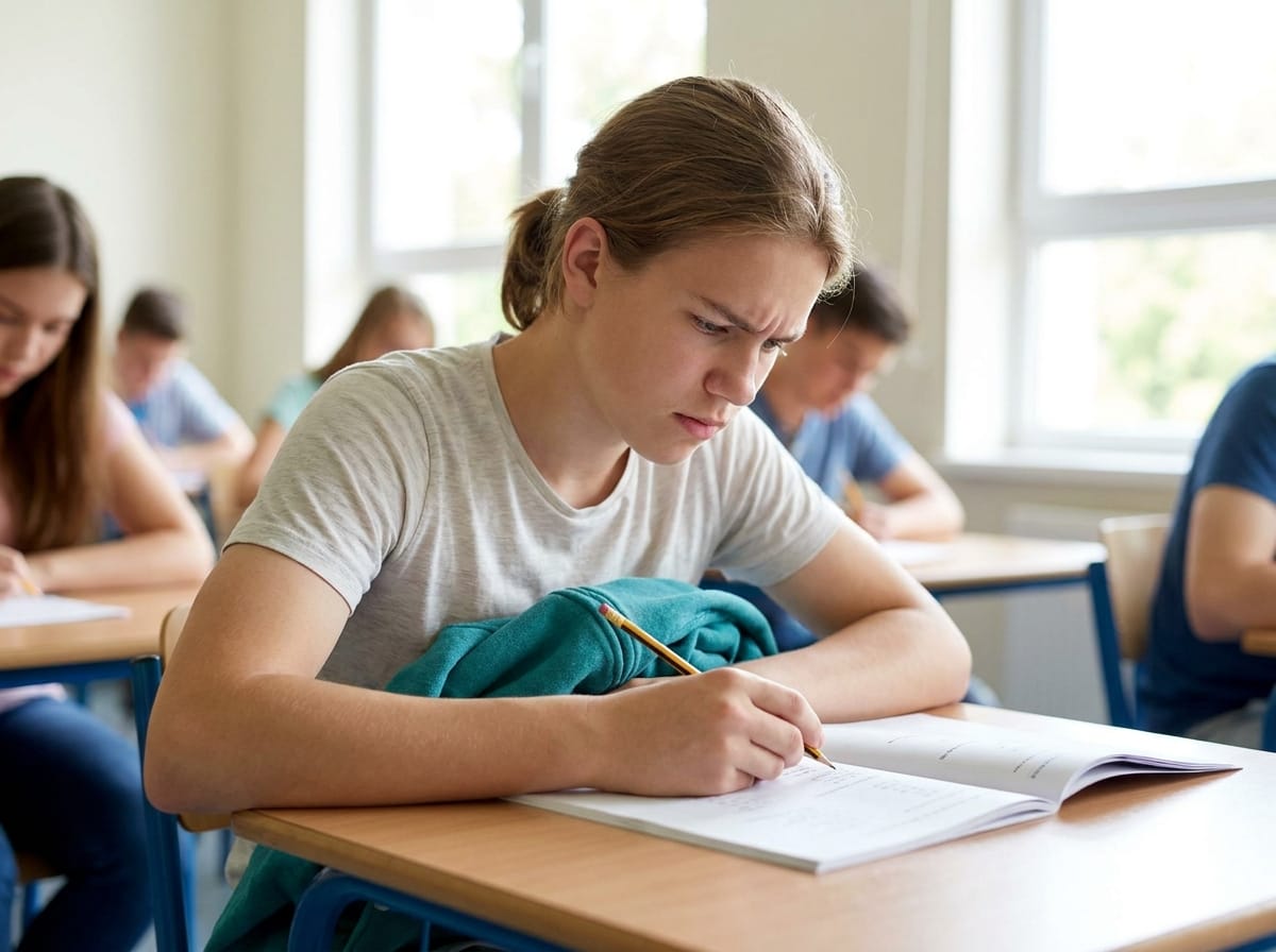 Teenager with hydrocephalus at school — growing up with hydrocephalus guide for families