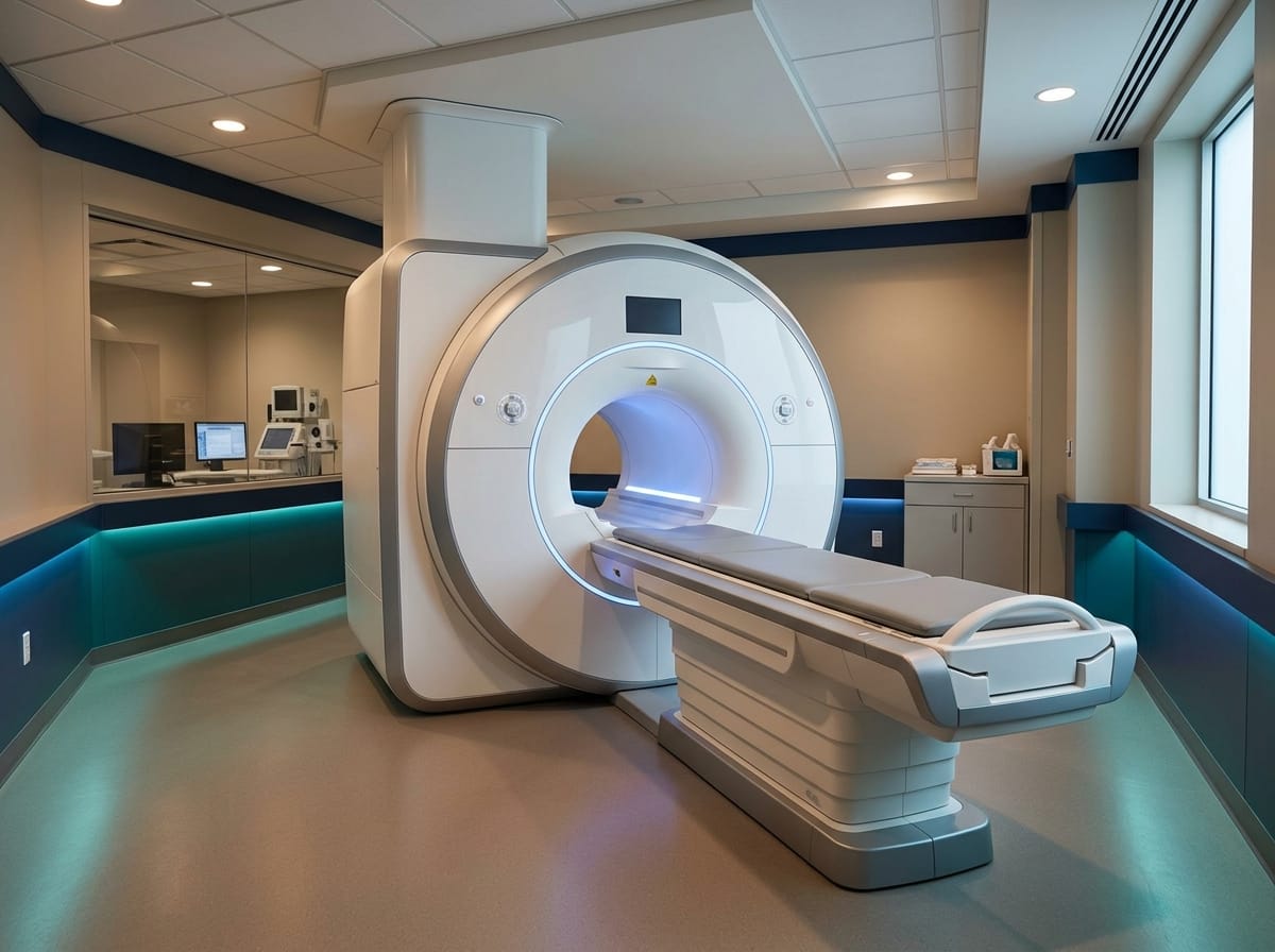 Cranial ultrasound being performed on an infant — bedside brain imaging for hydrocephalus diagnosis