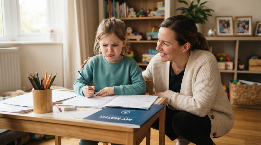 Child frustrated with task