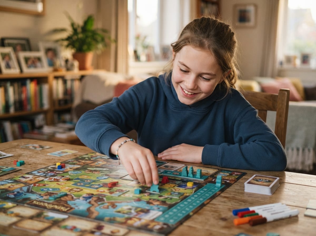 epilepsy long term prognosis children — child playing board game, focused and happy