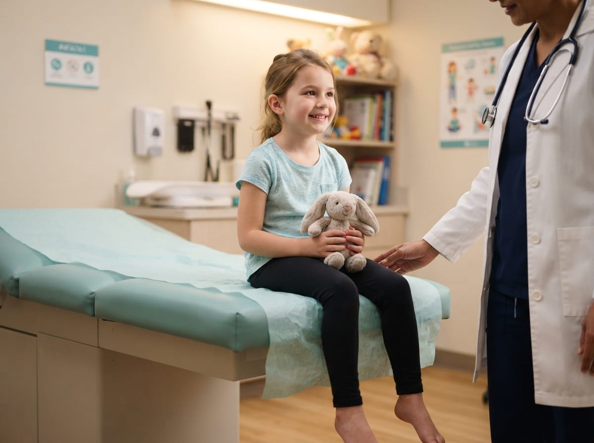 epilepsy long term outlook children — child at a paediatric neurology consultation