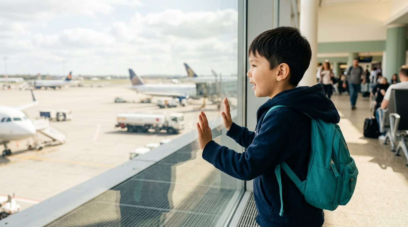 A child with epilepsy travelling by air without difficulty