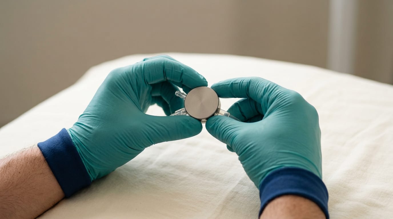 Programmable shunt valve used in adult hydrocephalus surgery