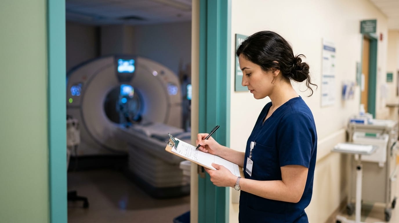 Documenting the shunt valve setting after an MRI scan