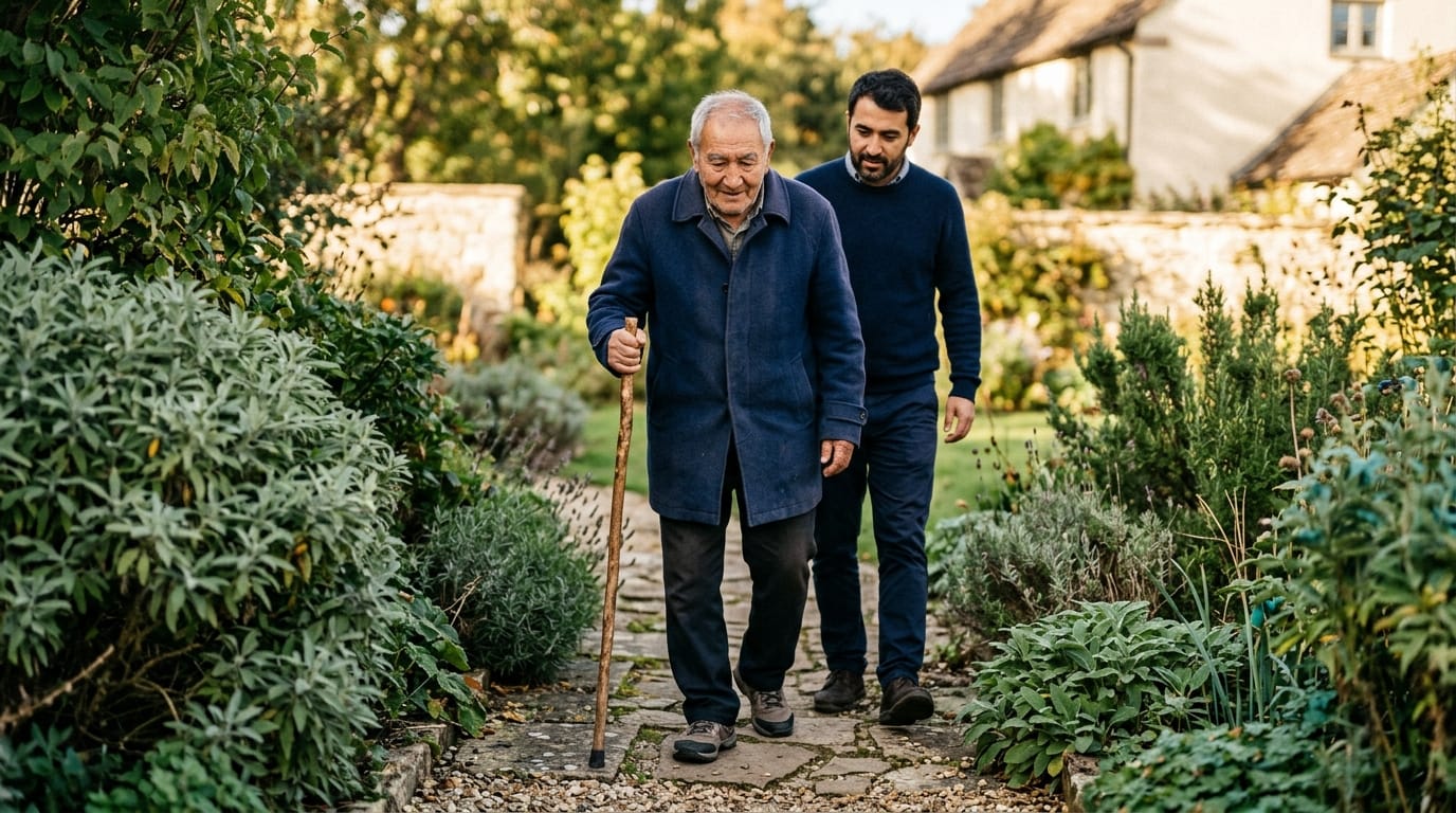 Walking practice outdoors after NPH treatment