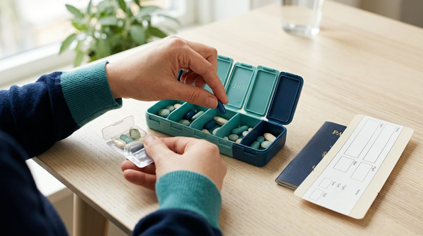 Organising epilepsy medication for travel in hand luggage