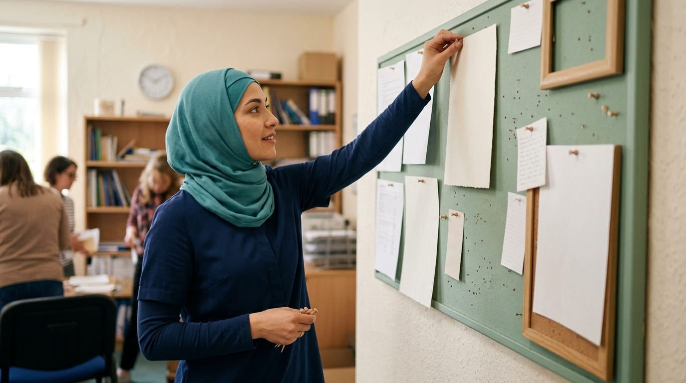 A seizure action plan displayed where all school staff can see it