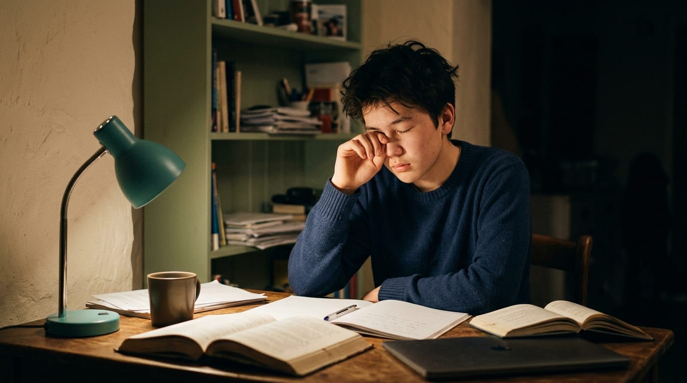Late-night study and sleep loss increase seizure risk in teenagers