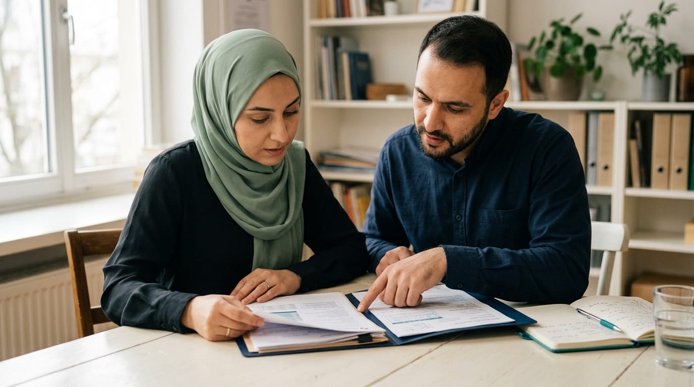 Both parents sharing medical information equally